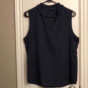 Forever 21 Ruffle V-neck tank